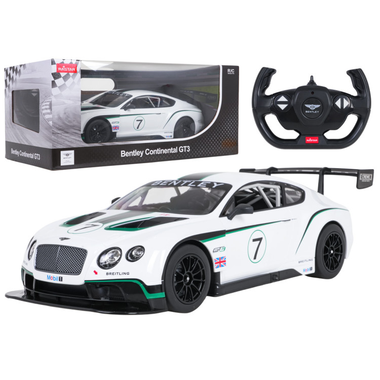 Auto na diaľkové ovládanie 1:14 Bentley Continental GT3 biele RASTAR
